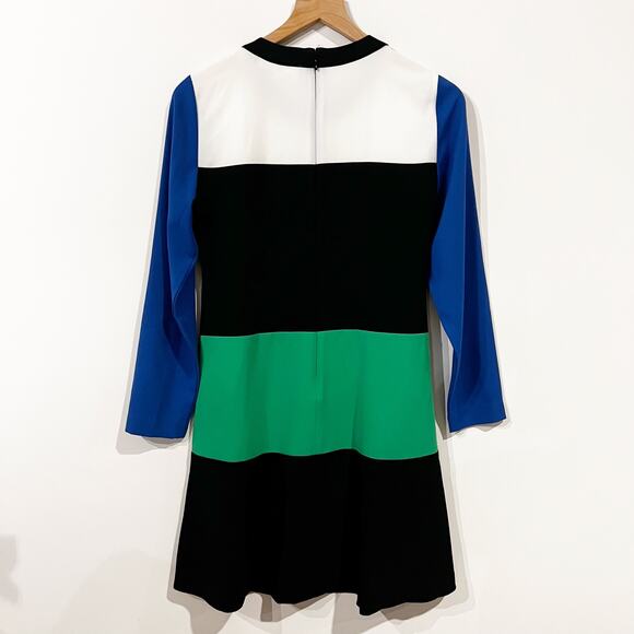 MICHAEL Michael Kors Long Sleeve Colorblock Sheath Dress - Picture 9 of 11